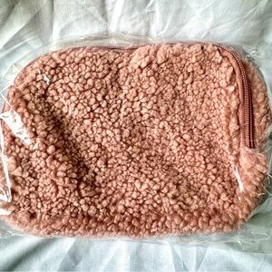 NWT Pink Sherpa Belt Bag